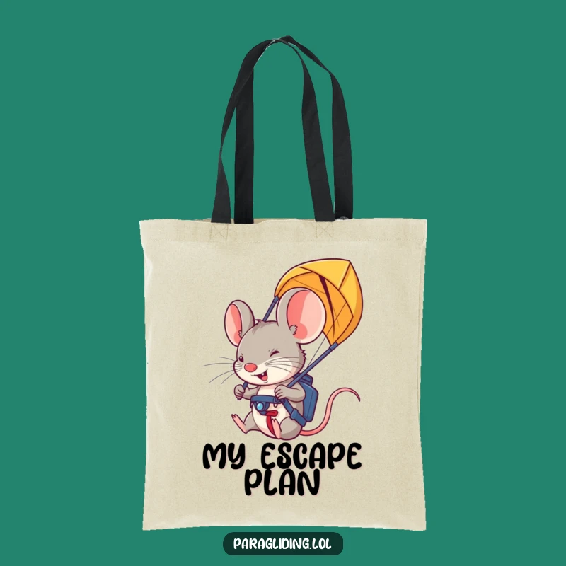 Funny Mouse Paraglider Tote Bag: Carry Your Gear with Style
